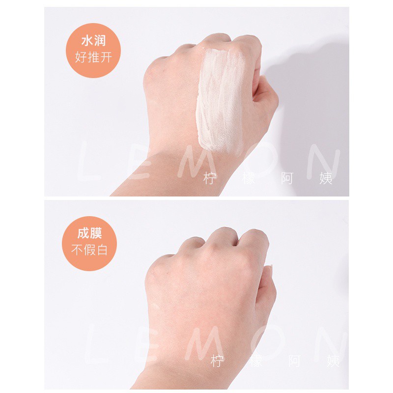 NewunnyMakeup Primer Long Tube Make-up Primer Base Moisturizing and Brightening Skin Tone Hidden Pore Oil Control Sun Protective Concealer Three-in-One