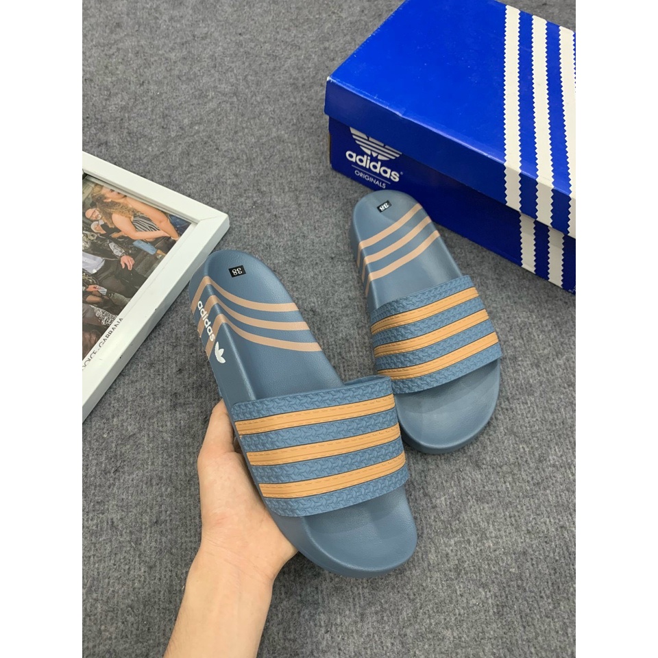 🔥HÀNG SIÊU CẤP🔥Dép nam quai ngang 3 sọc ADIDAS đúc cao su non cao cấp siêu êm