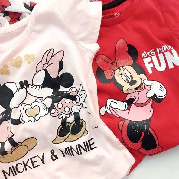 Áo phông disney Minnie dư xịn cho bé gái 2-5Y