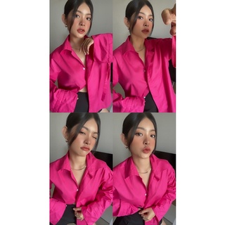 SAP-Áo sơ mi hồng tay nơ
