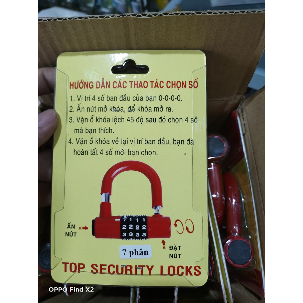 Ổ khoá số  Loại 4 số