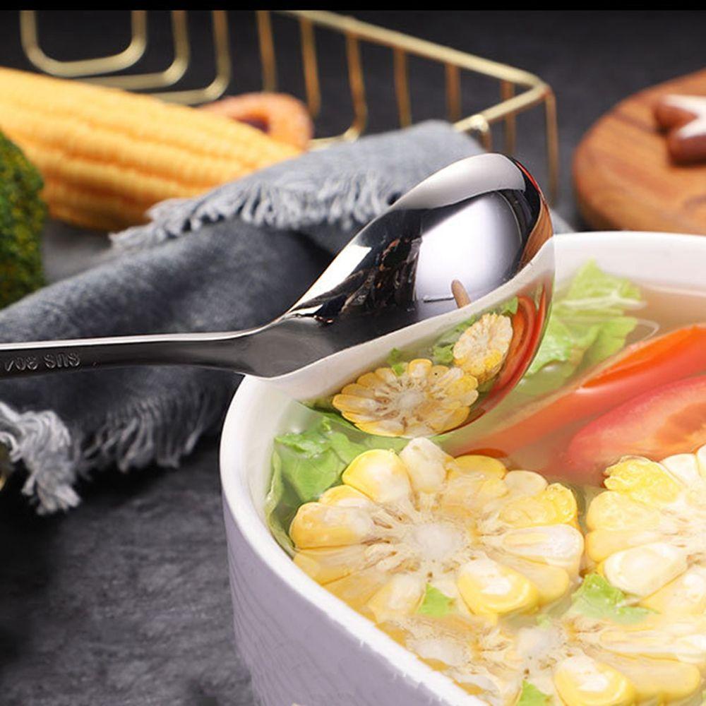 YIYU Muỗng Múc Canh Bằng Thép Không Gỉ Sang Trọng