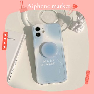Ốp điện thoại màu loang xanh dương hợp thời trang thích hợp cho Apple 12 Pro Max 11 7 / 8P iPhone 12