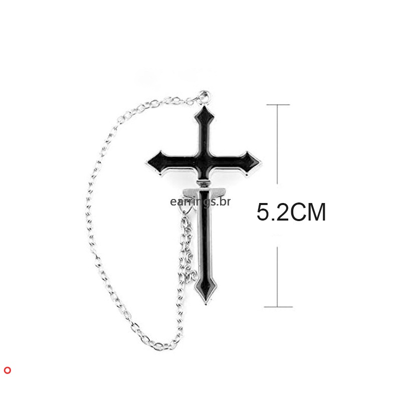 Bông tai hình thánh giá cá tính hợp thời trang cho nữ