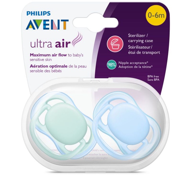 Ti ngậm Philips AVENT Ultra Air 0-6-18 tháng