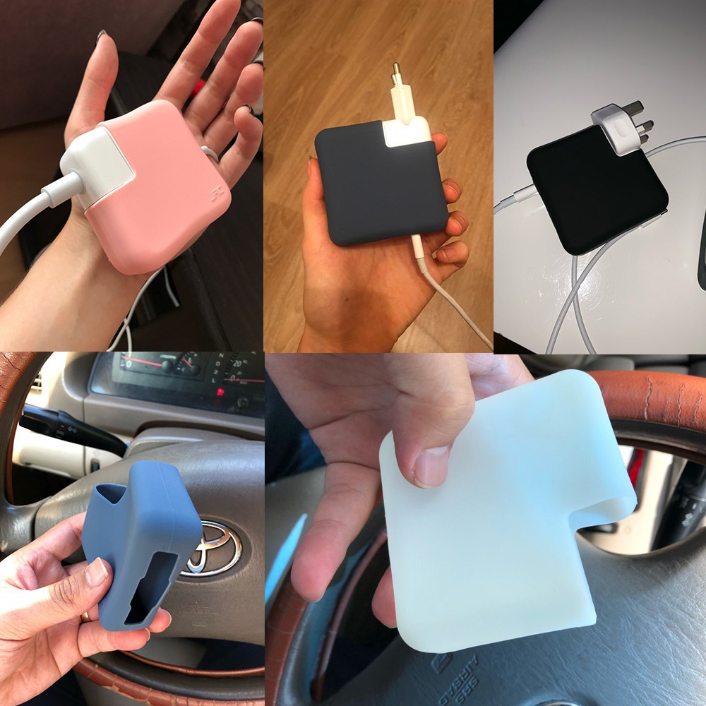 Miếng Dán Bảo Vệ Màn Hình/ Bàn Phím Vỏ Bọc Cốc Sạc Bằng Silicon Dành Cho Macbook Air11 / 12 / 13 / 13