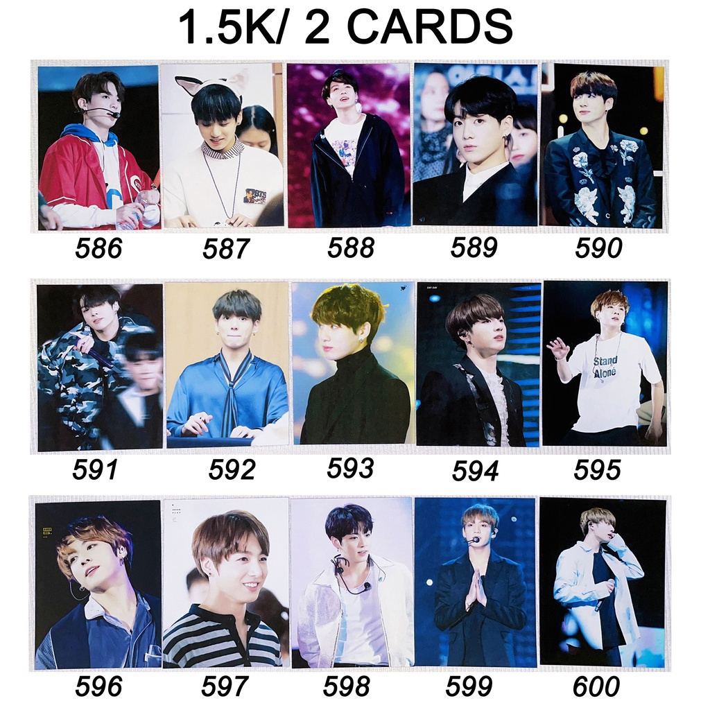 Sale set card BTS JUNGKOOK 5