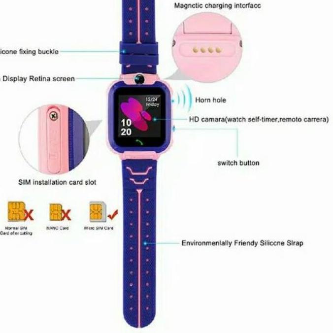 Đồng Hồ Thông Minh Imoo HP GPS Có Thẻ SIM Dành Cho Trẻ Em Wt76R
