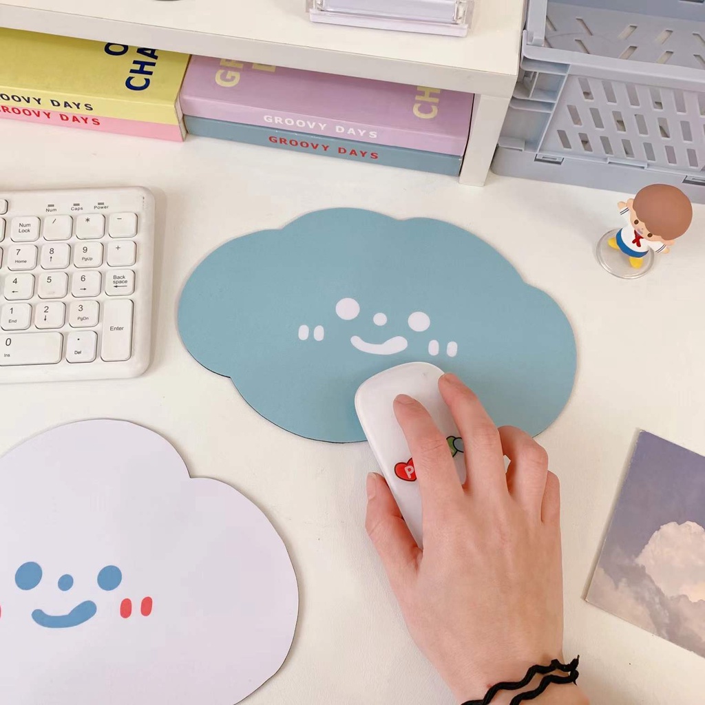 Tấm lót chuột đám mây xinh xắn cao su chống thấm nước LD13 Warm&amp;Cute