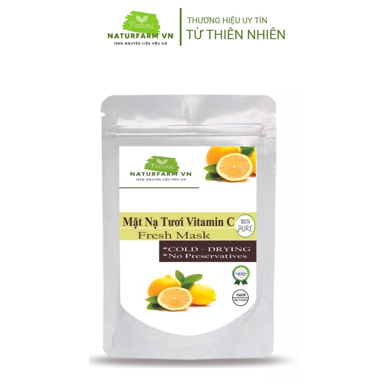 Mặt nạ dẻo vitamin C ( chanh vàng ) 100gr - Mask dẻo spa loại 1 Handmade
