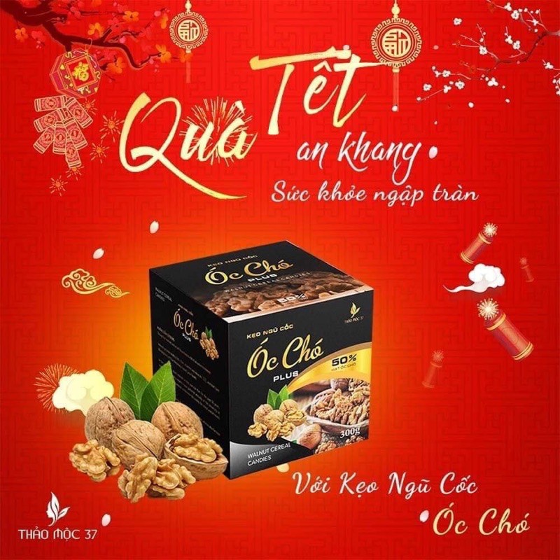 KẸO NGŨ CỐC ÓC CHÓ CHÍNH HÃNG