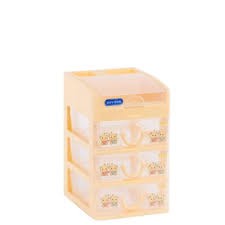 Tủ nhựa Tomi mini 4 ngăn - tủ nhỏ đựng thuốc, mỹ phẩm, đinh ốc vit