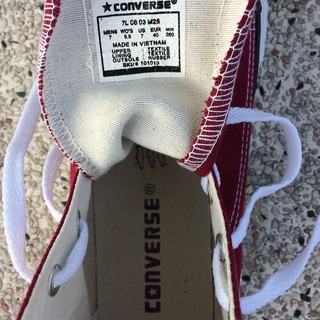 Giày sneaker Cv Đỏ Mận Nữ Cổ Cao