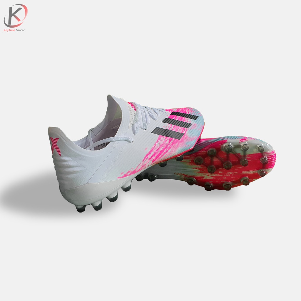ADIDAS X19.1 Speedmesh AG Pink – Giày Đá Bóng Sân Cỏ Nhân Tạo Màu Hồng Trắng Đẹp Mắt