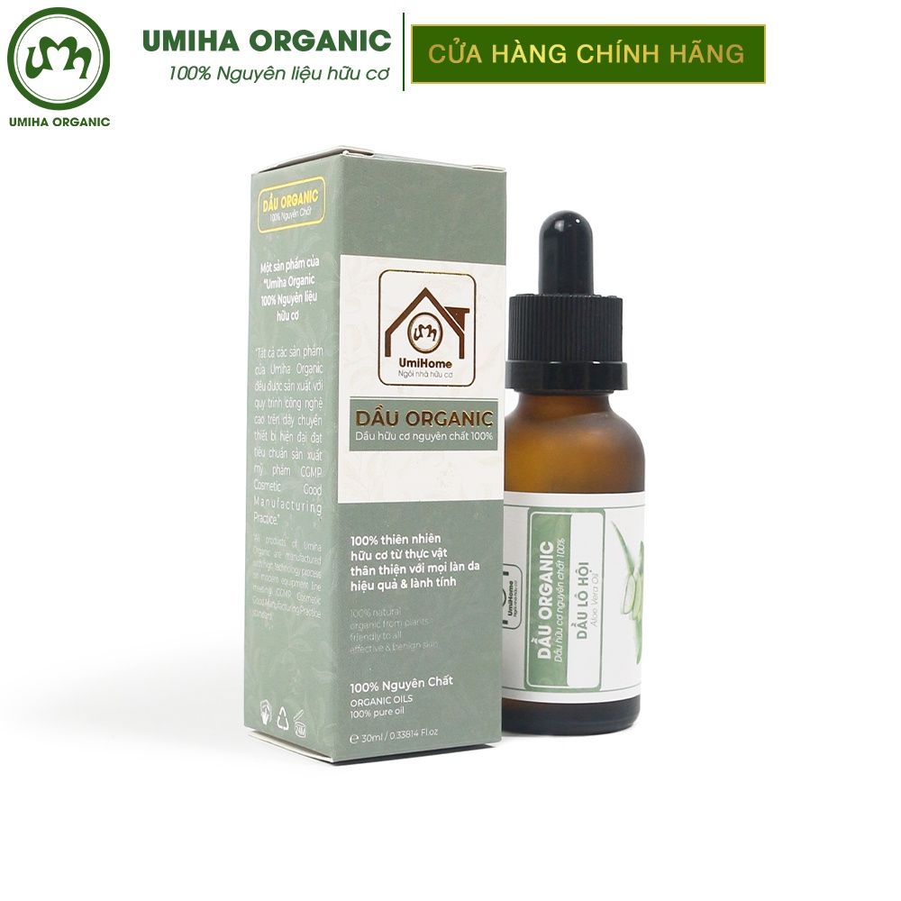 Dầu Lô Hội nguyên chất UMIHA hữu cơ | Aloe Vera Oil 100% Organic 30ml