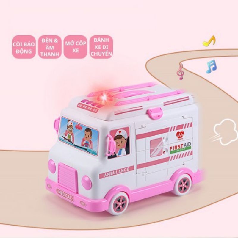 Đồ Chơi Bác Sĩ Cho Bé - Đồ Chơi Bác Sĩ Phiên Bản Xe Cứu Thương
