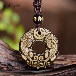 7a Vòng Cổ obsidian Độc Đáo