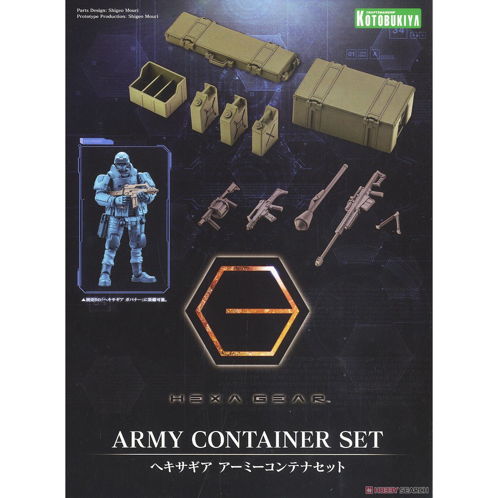 Mô hình Kotobukiya 1/24 Hexa Gear Army Container Set [KTB] [HXG]