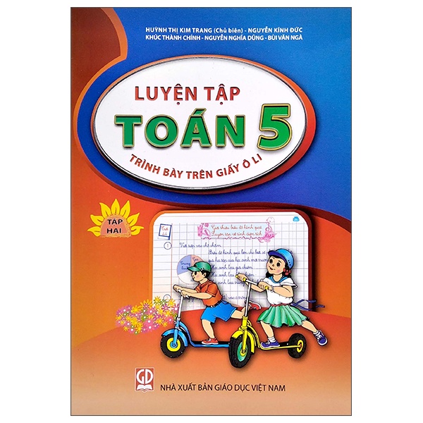 Sách Luyện Tập Toán Lớp 5 - Trình Bày Trên Giấy Ô Li - Tập 2 (2021)