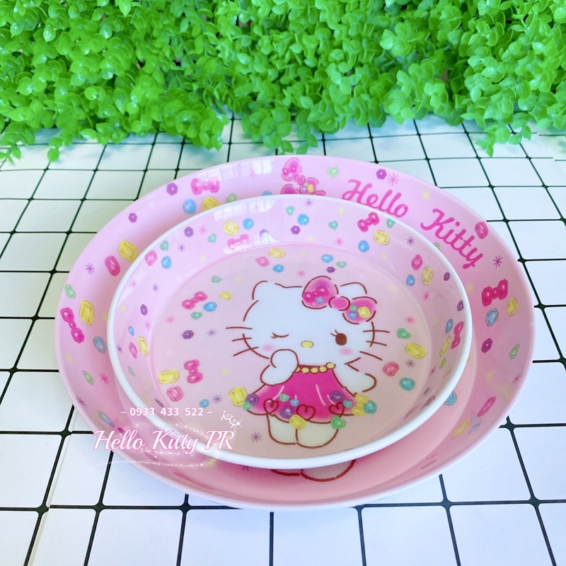 Tô chén ly dĩa muỗng khay HelloKitty