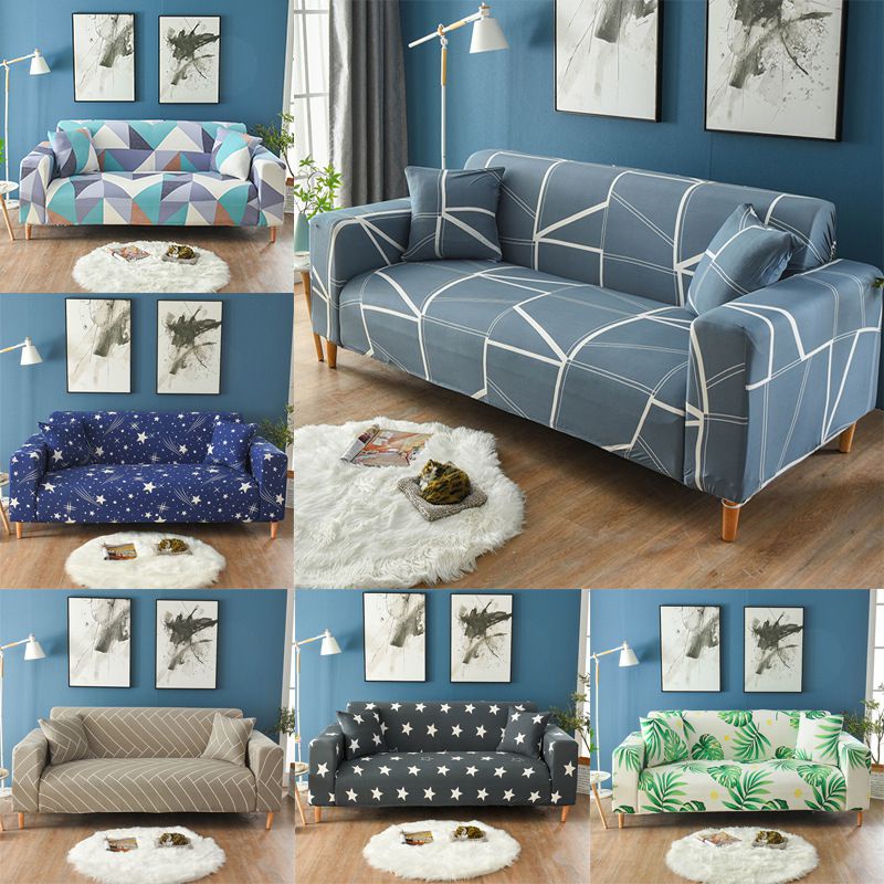 Vỏ Bọc Ghế Sofa Co Giãn Hình Chữ L Trang Trí Phòng Khách