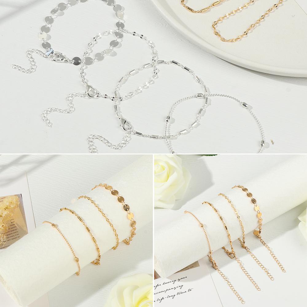 Bộ 4 Vòng Tay Nhiều Lớp Thời Trang Cho Nữ