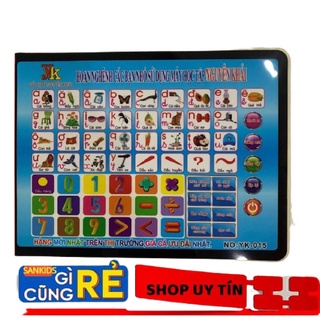 Bảng chữ cái điện tử thông minh, bảng học chữ cái đa năng cho bé