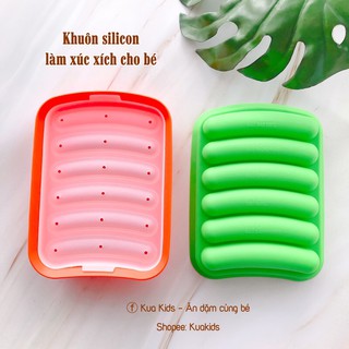 Khuôn silicon làm xúc xích cho bé