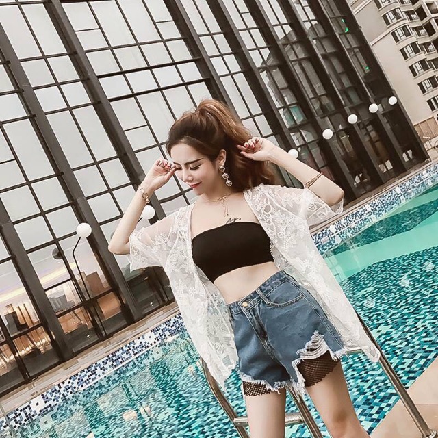 [ FRRESHIP+ HÀNG CAO CẤP] Khoác lưới đi biển nữ