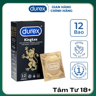 Bao cao su Durex Kingtex 12 bao chính hãng [Che tên sản phẩm]