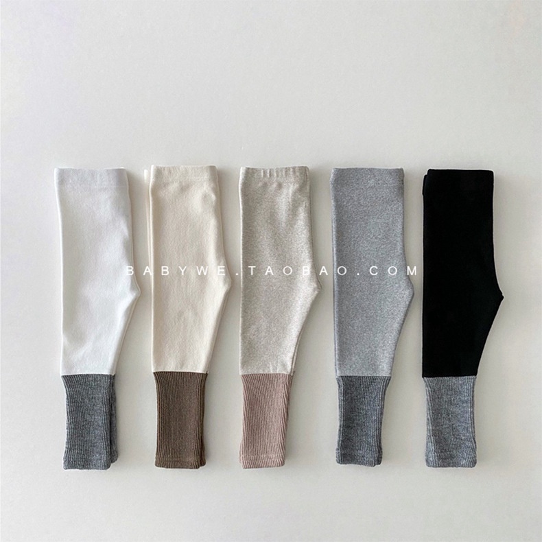 Quần Legging Cotton Màu Kẹo Co Giãn Phong Cách Hàn Quốc Mới Cho Bé Gái
