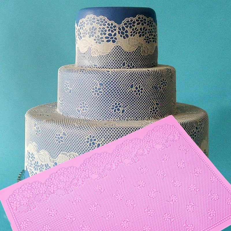 silicon làm ren trang trí bánh