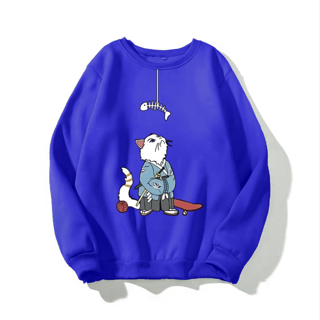 ÁO SWEATER NAM NỮ IN THẦN MÈO