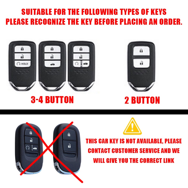 Vỏ Bọc Chìa Khóa Thông Minh Cho Honda Civic CRV BRV City Accord 2014 to 2020