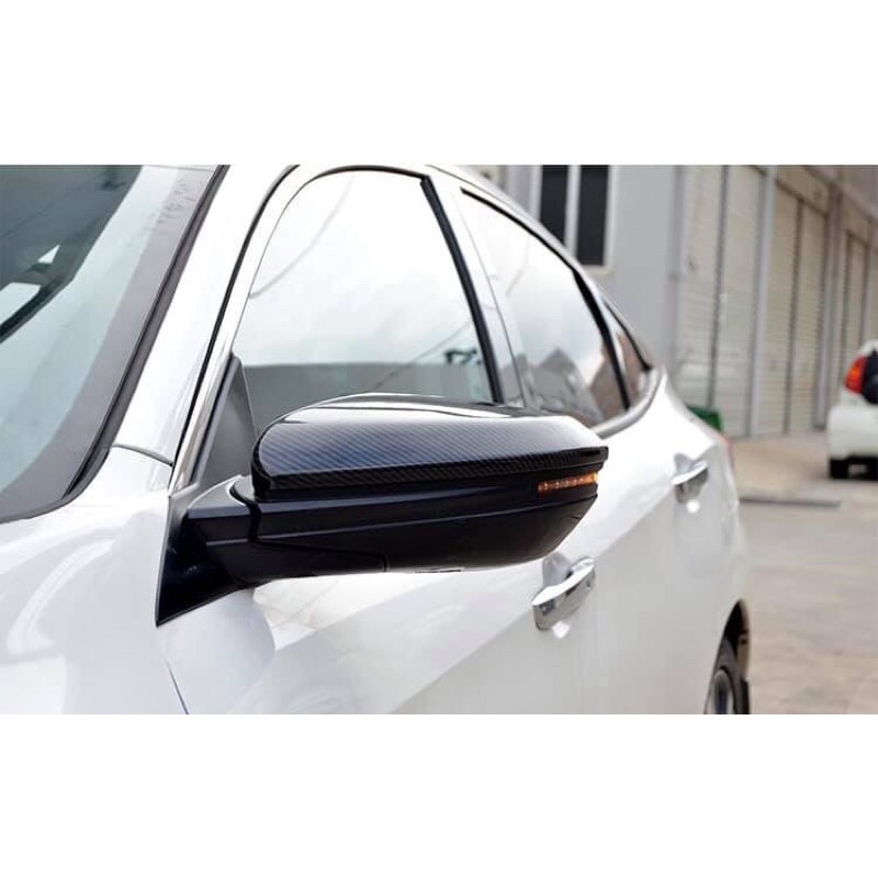 Ốp gương Civic 2017 2018 2019 2020 2021 Gen 10 vân carbon cao cấp