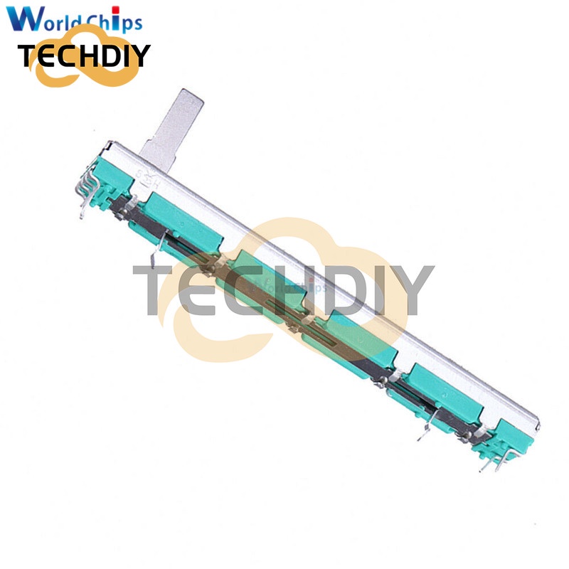 Điện Trở 75mm B103 10K Ohm Hai Thanh Trượt Đôi Bằng Carbon Phim Trượt B103