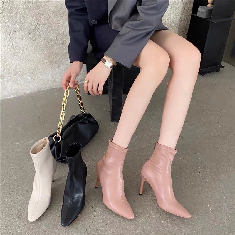 Boots da thật mũi nhọn