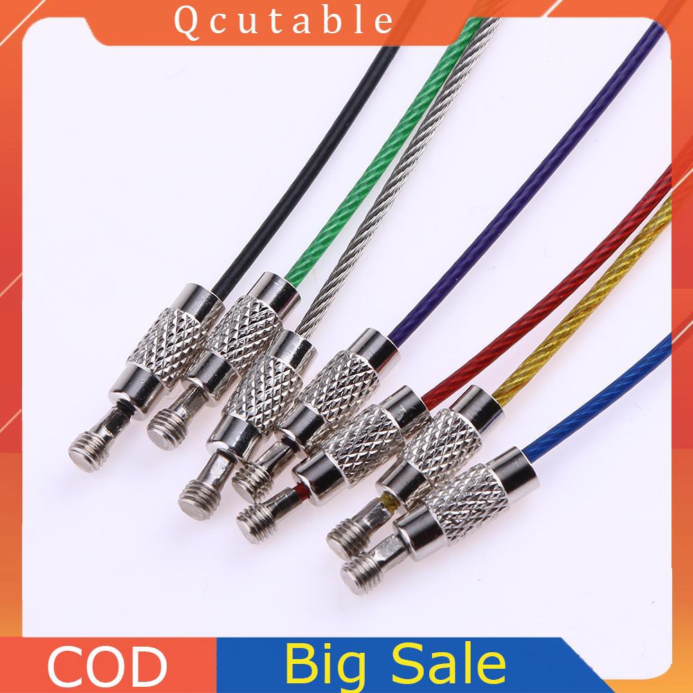 Set 7 vòng khoá bằng inox an toàn đa năng EDC