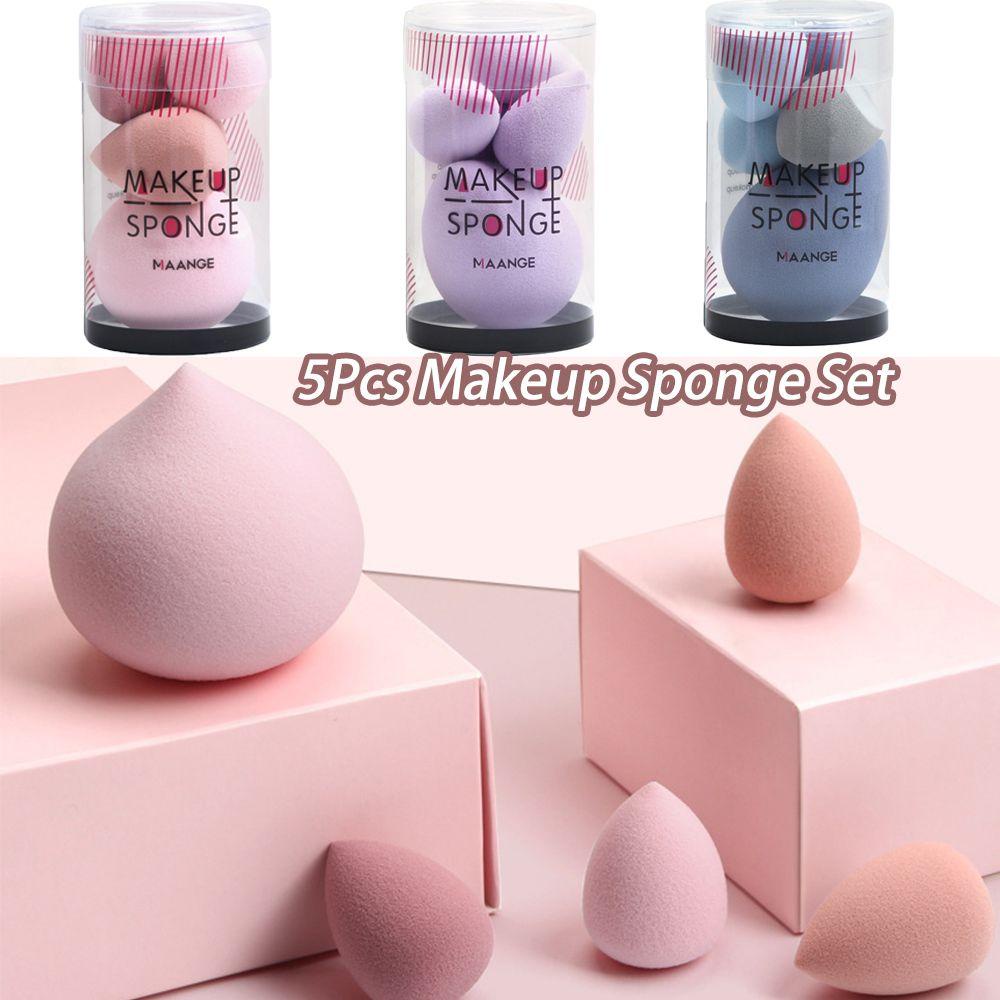 CACTU Set 5 Mút Trang Điểm Hình Quả Trứng Mềm Mại