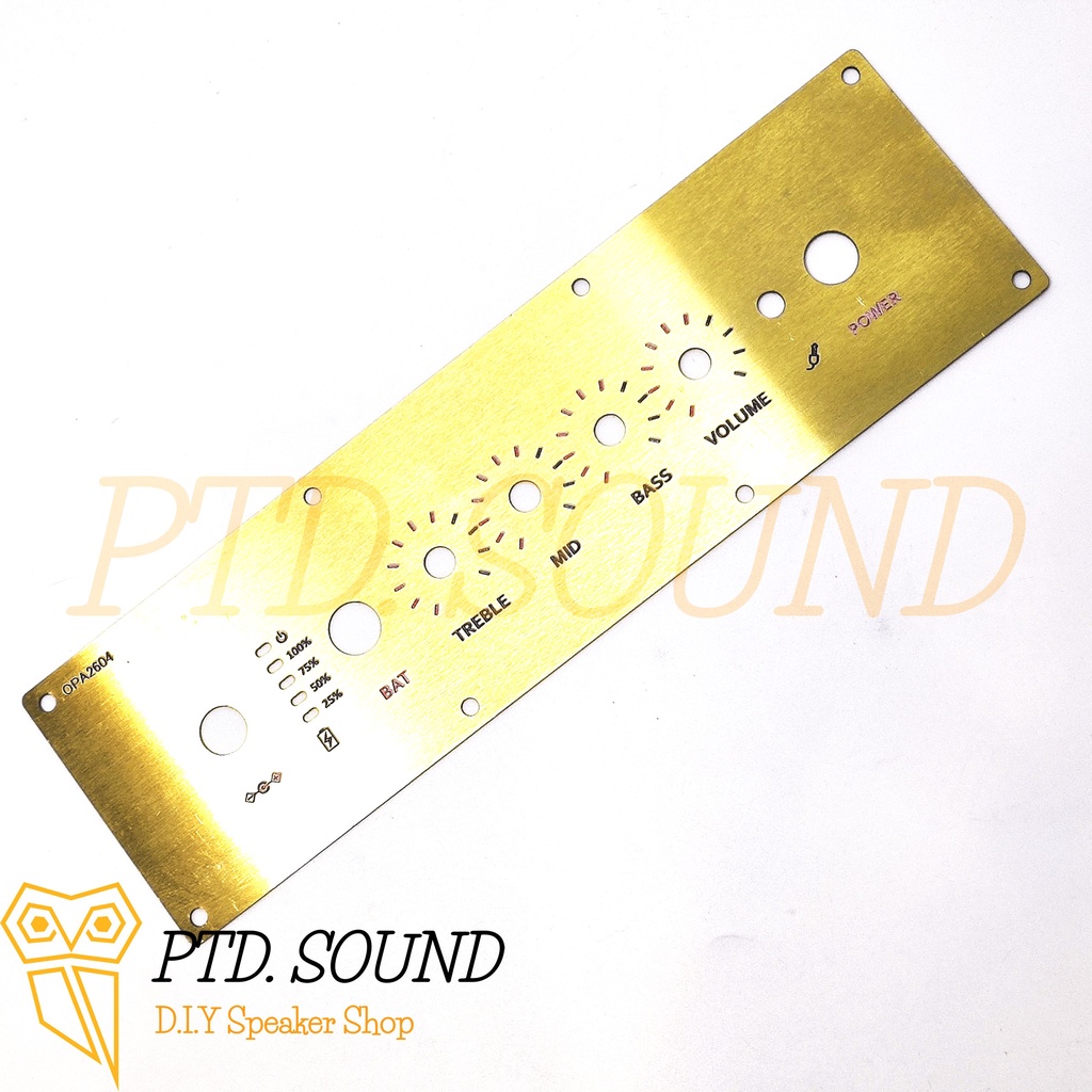 Mặt Control cho mạch âm sắc opa2604, 5532 Inox. DIY mặt Volume , mặt âm sắc cho Pre amp từ PTD Sound