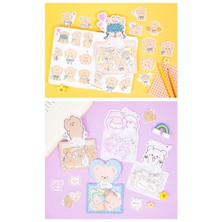 Gói 40 miếng dán sticker trang trí hình gấu