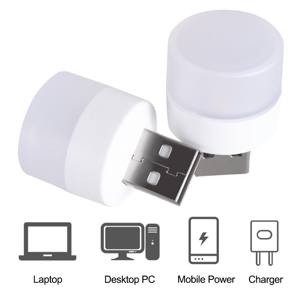 Đèn Đọc Sách Bảo Vệ Mắt Hình Tròn Nhỏ Gọn Tiết Kiệm Năng Lượng Kèm Sạc USB Tiện Dụng Chất Lượng Cao