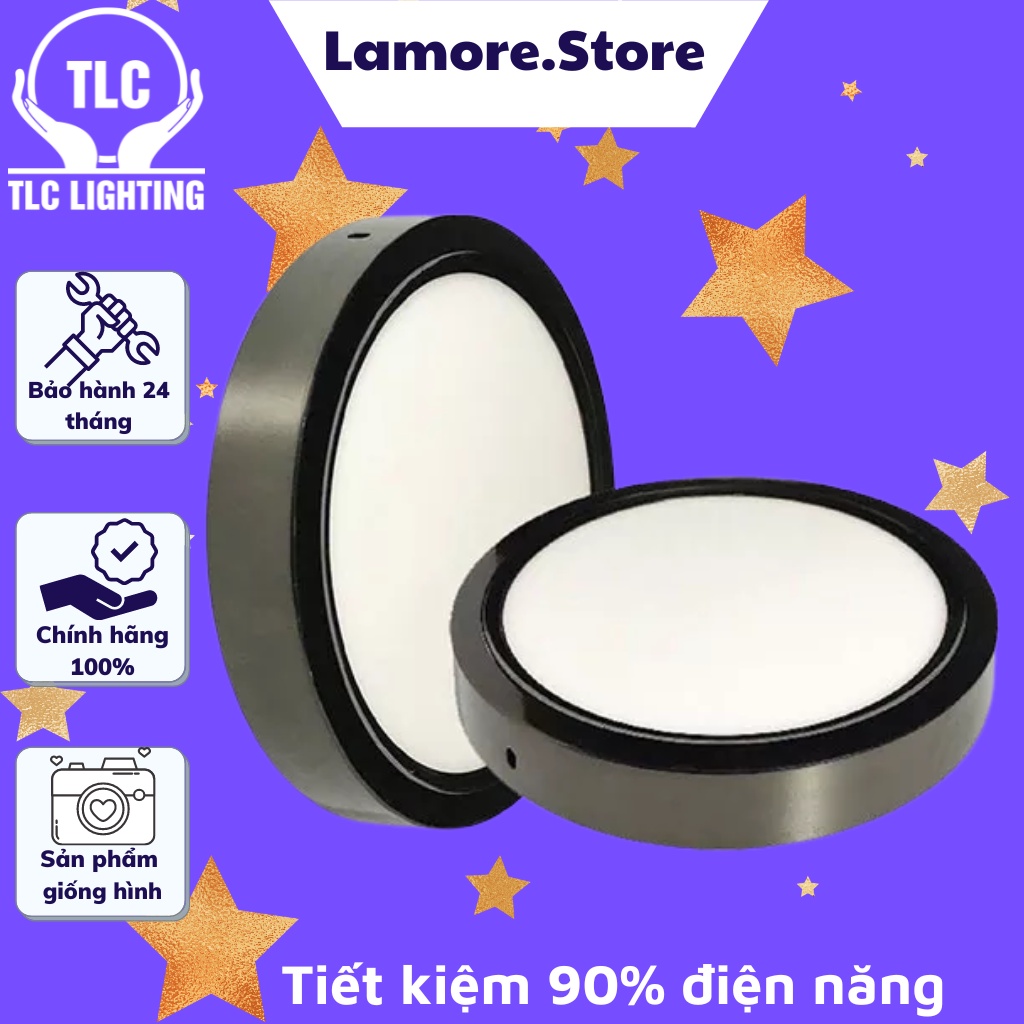 Đèn LED Ốp Trần ( NHIỀU CÔNG SUẤT) Tròn Siêu Sáng ánh sáng trắng - Tiết Kiệm Điện Năng CHÍNH HÃNG TLC LIGHTING