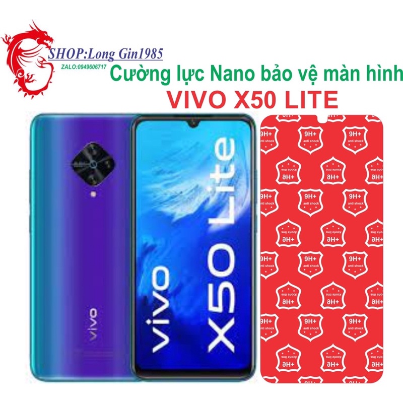 Vivo X50 Lite Cường lực Nano chống va đập chống trầy xước tốt