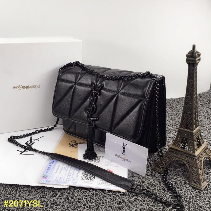 Túi Xách Da Ysl Jamie So Black 2071ysl / Túi Đeo Vai Sang Trọng Cho Nữ