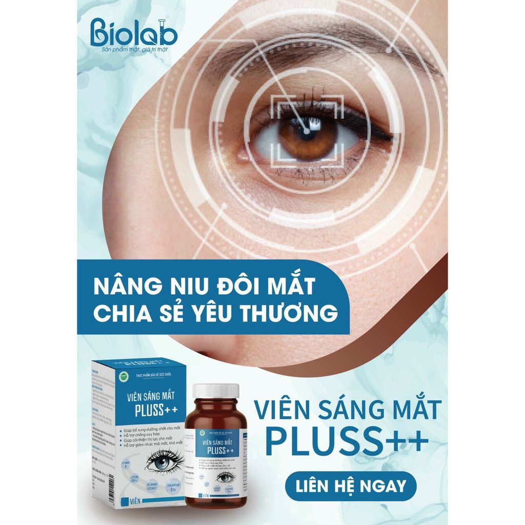[HỘP 45v] VIÊN SÁNG MẮT PLUSS ++ HỖ TRỢ CẢI THIỆN THỊ LỰC, GIẢM MỎI MẮT, KHÔ MẮT, NGĂN NGỪA LÃO HÓA MẮT | BigBuy360 - bigbuy360.vn