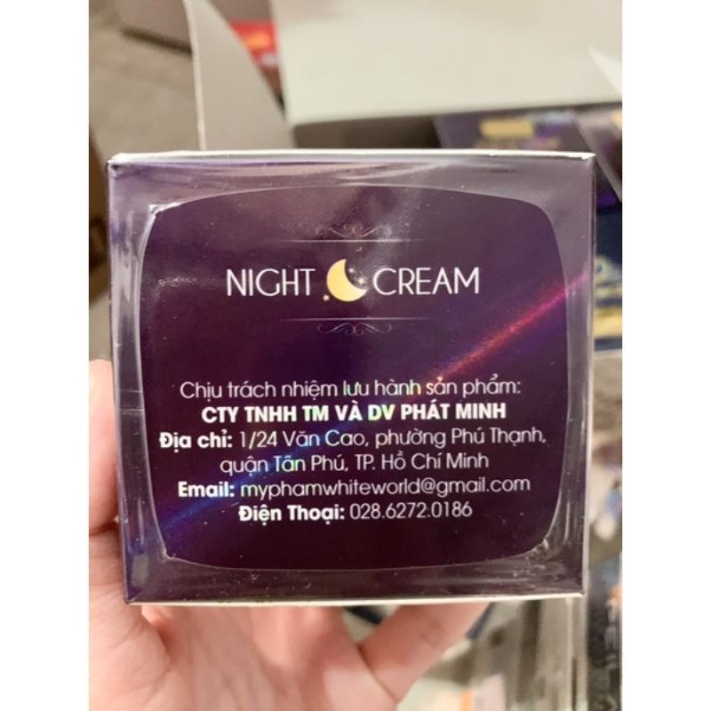 Kem WHITE WORLD kích trắng chống nắng Collagen ban đêm