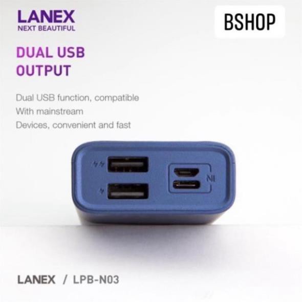 tuan66 Sạc dự phòng LANEX LPB-N03 tuan66