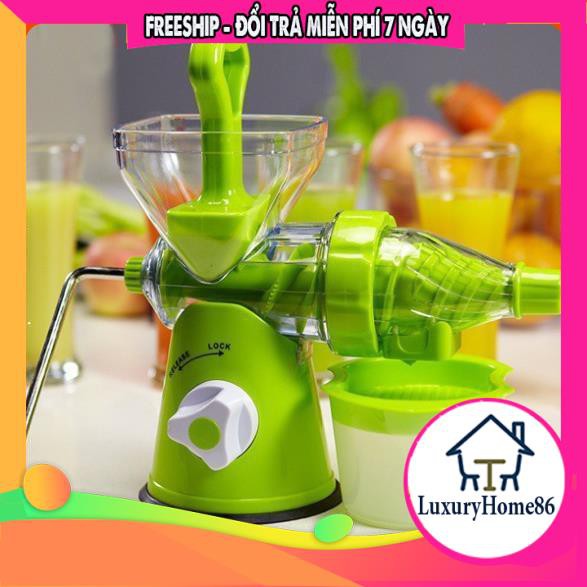 Máy ép hoa quả quay tay đa năng Manual Juicer | Máy xay bằng tay chất liệu nhựa ABS cao cấp, lưỡi dao inox