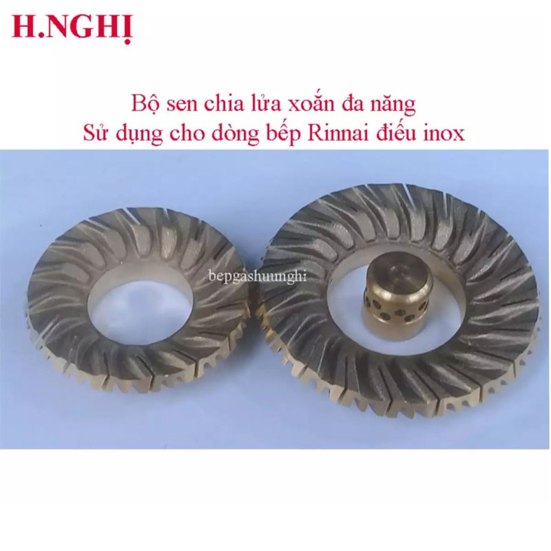 Mâm chia lửa bếp gas, Sử dụng cho dòng bếp Rinnai điếu inox RV-365,367,375,377, 6,7DOUBLE, phụ kiện bếp gas